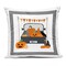 Stupell Industries Pumpkin Truck with Gingham Border Outdoor Printed Pillow design by Sazerelli Designs, 18 x 7 x 18